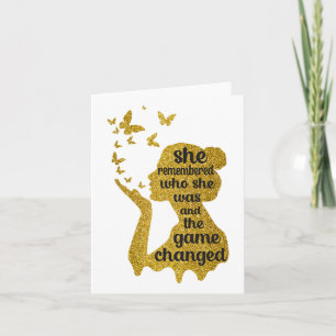 Carte Elle S'Est Souvenue De Qui Elle Était Et Le Jeu A 