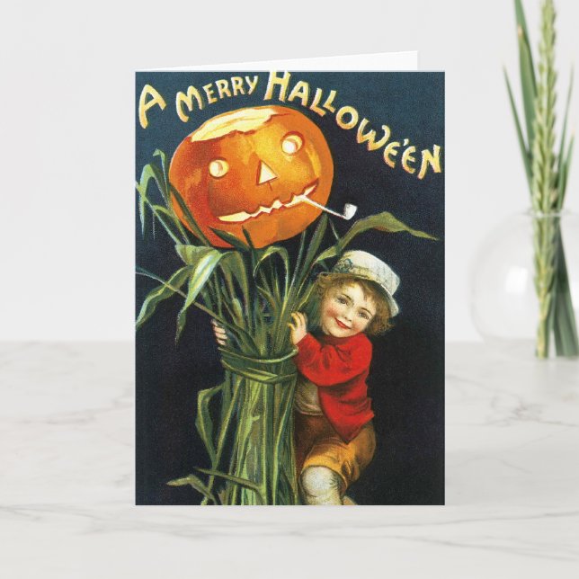Carte Ellen H. Clapsaddle : Un joyeux Halloween (Devant)