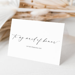 Carte Ellesmere À Ma Fille D'Honneur Le Jour Du Mariage