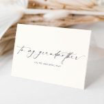 Carte Ellesmere À Ma Grand-Mère Jour De Mariage<br><div class="desc">La carte de mariage Ellesmere présente un design minimaliste moderne sur un arrière - plan blanc pour un look propre et simple. L'en-tête de script est une image qui ne peut pas être modifiée. Tous les autres textes sont entièrement modifiables. Pour une personnalisation plus avancée de cette conception, il suffit...</div>