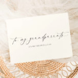 Carte Ellesmere À Mes Grands-Parents Jour De Mariage<br><div class="desc">La carte de mariage Ellesmere présente un design minimaliste moderne sur un arrière - plan blanc pour un look propre et simple. L'en-tête de script est une image qui ne peut pas être modifiée. Tous les autres textes sont entièrement modifiables. Pour une personnalisation plus avancée de cette conception, il suffit...</div>