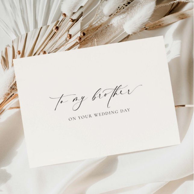 Carte Ellesmere À Mon Frère Le Jour De Votre Mariage (Créateur téléchargé)