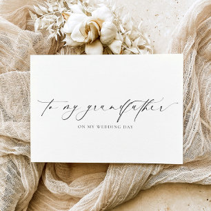 Carte Ellesmere À Mon Grand-Père Le Jour Du Mariage