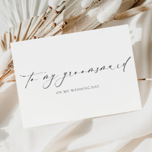 Carte Ellesmere À Mon Groomsmaid Jour De Mariage