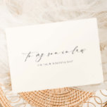 Carte Ellesmere À Mon Jour De Mariage Fils-En-Belle<br><div class="desc">La carte de mariage Ellesmere présente un design minimaliste moderne sur un arrière - plan blanc pour un look propre et simple. L'en-tête de script est une image qui ne peut pas être modifiée. Tous les autres textes sont entièrement modifiables. Pour une personnalisation plus avancée de cette conception, il suffit...</div>