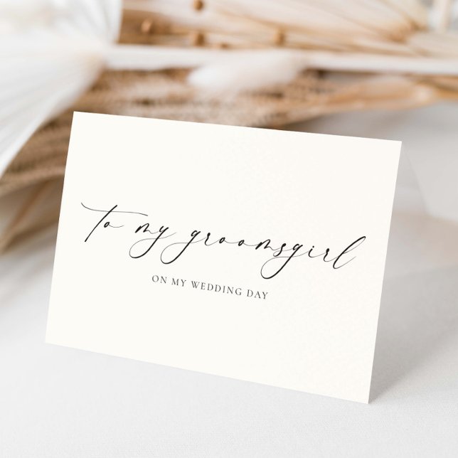 Carte Ellesmere À Mon Jour De Mariage Groomsgirl (Créateur téléchargé)