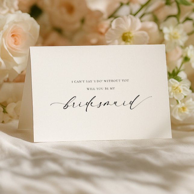 Carte Ellesmere Bridesmaid Proposal Folded Card (Créateur téléchargé)