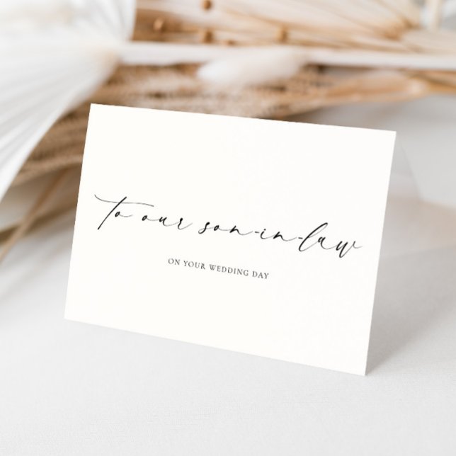 Carte Ellesmere Our My Son-In-Law Wedding Day (Créateur téléchargé)