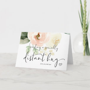 Carte Éloigné socialement envoyer une énorme quarantaine