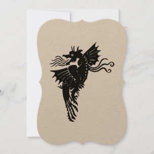Carte Emblem animal Silhouette Spirit Dragon