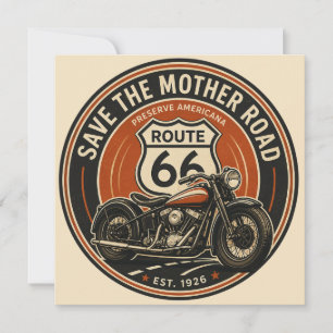 Carte Emblème de l'héritage de la moto vintage de la rou