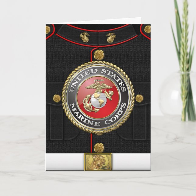 Carte Emblème et uniforme USMC [3D] (Devant)