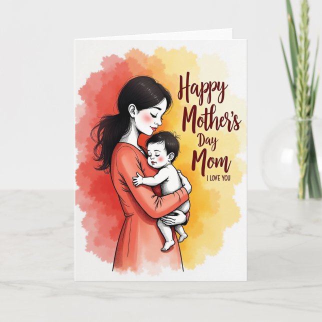 Carte Embrassade de Parents Adorables (Devant)