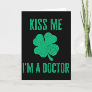 Carte Embrasse-Moi Je Suis Chemise De Docteur Drôle Sain