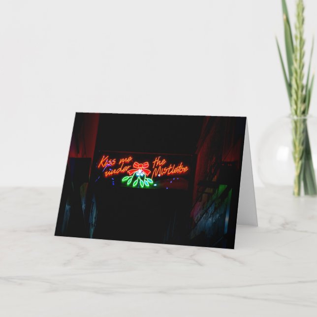 Carte Embrasse-moi sous le gui (Devant)