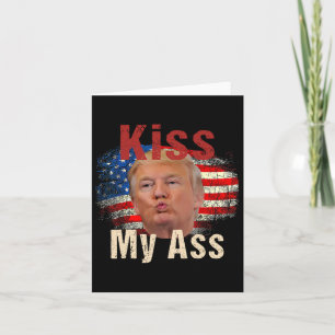 Carte Embrasse mon Trump drôle