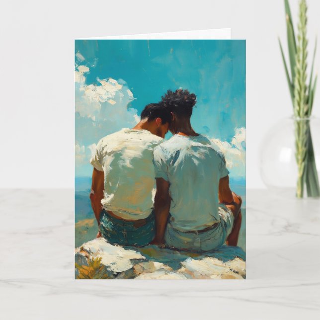 Carte Embrasse sur le sentier de montagne (Devant)