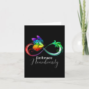 Carte Embrasser la neurodiversité Arc-en-ciel infini pap