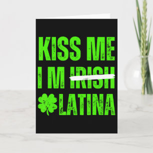 Carte Embrassez-moi, je suis latino-irlandaise - Drôle d