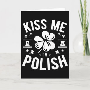 Carte Embrassez-moi, je suis polonais St. Patrick's Day