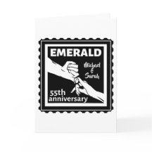 Emerald wedding anniversary 55 ans