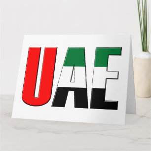 Carte Emirats Arabes Unis Drapeau des EAU Typographie