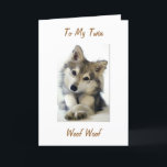 Carte EMISSION A PUPPY HUSKY To My TWIN ON YOUR BIRTHDAY<br><div class="desc">EMISSION A PUPPY HUSKY to my TWIN ON YOUR BIRTHDAY-WOOF TO YOUR TWIN SIS OU BROTHER</div>