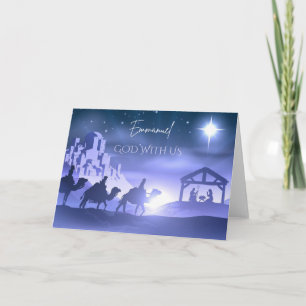 Carte Emmanuel God With Us Christmas Card