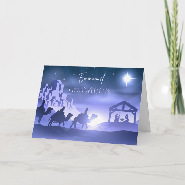Carte Emmanuel God With Us Christmas Card (Devant)