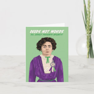 Carte Emmeline Pankhurst ne prononce pas de mots Anniver