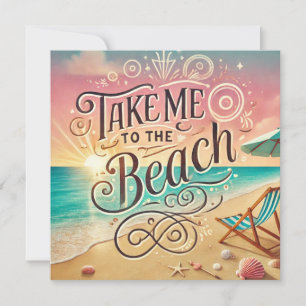 Carte Emmenez-moi à la plage - Sunset Bliss
