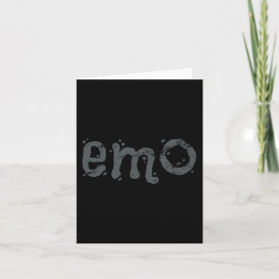 Carte EMO Et Goth Toujours - Emo Noir Distressed