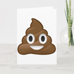 Carte Emoji Poop Souriant