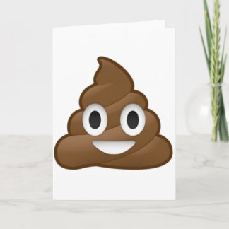 Carte Emoji Poop Souriant