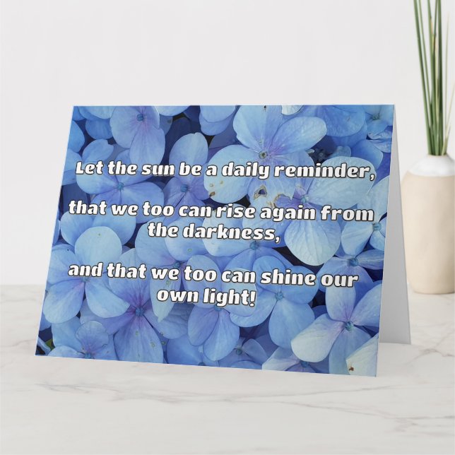 Carte Empath Shine Positive Encouragement Citation (Devant)