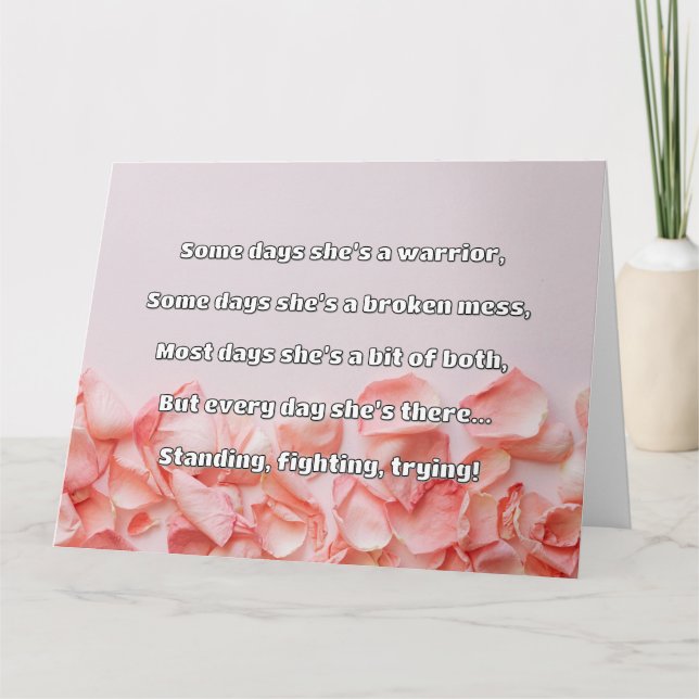 Carte Empath Strength Positive Citation Encouragement (Devant)