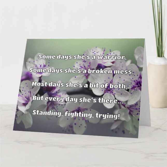 Carte Empath Strength Positive Citation Encouragement (Devant)