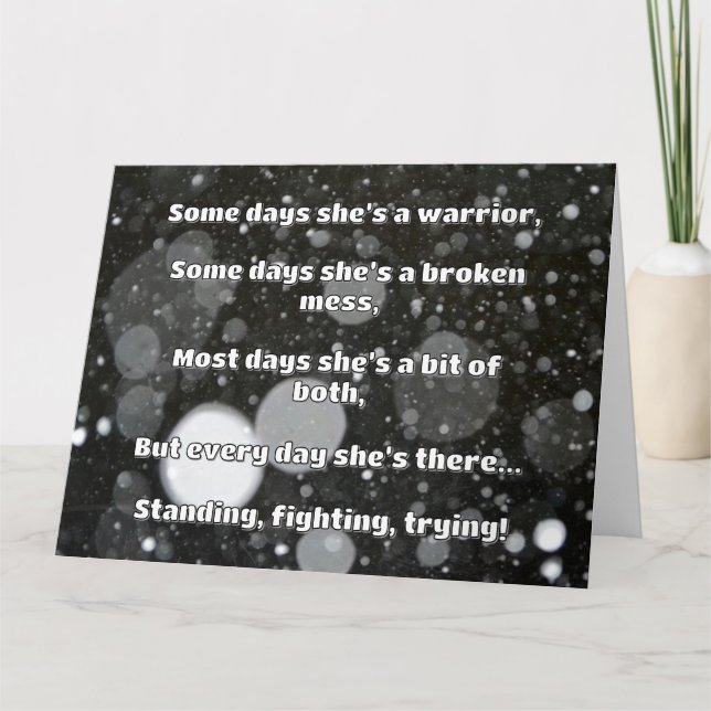 Carte Empath Strength Positive Citation Encouragement (Devant)