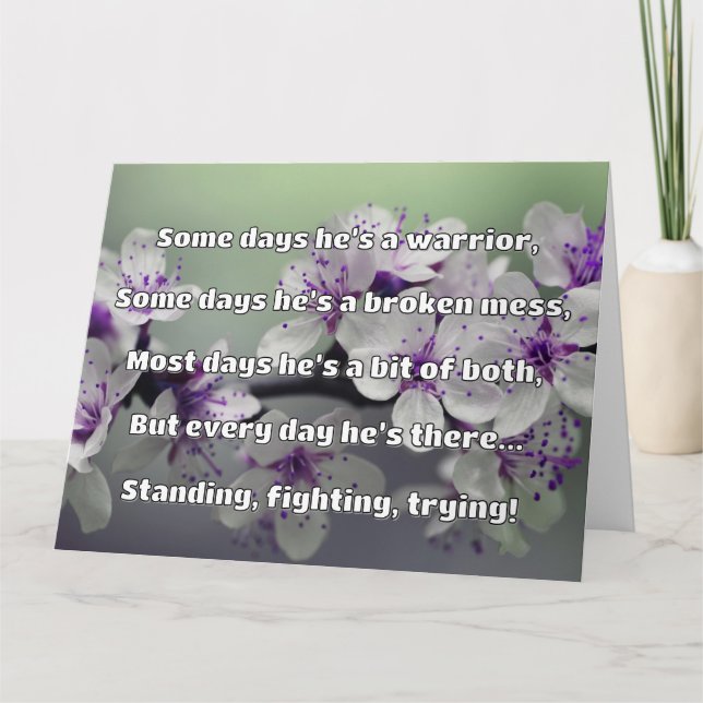 Carte Empath Strength Positive Citation Encouragement (Devant)