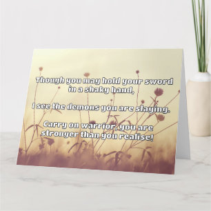 Carte Empath Warrior Citation positive Encouragement