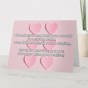 Carte Empath Warrior Citation positive Encouragement