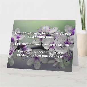 Carte Empath Warrior Citation positive Encouragement
