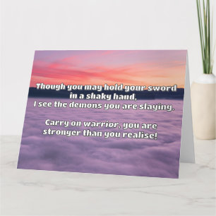 Carte Empath Warrior Citation positive Encouragement
