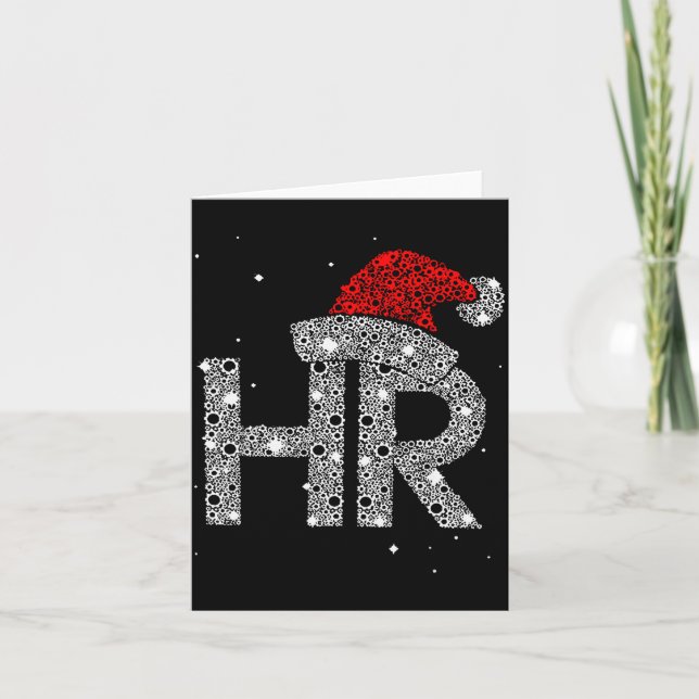 Carte Emplois Hr Ressources Humaines - Cadeau de Noël dr (Devant)