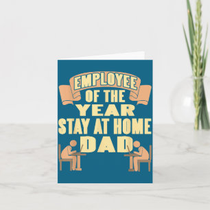 Carte Employé De L'année Papa À La Maison Humour Drôle