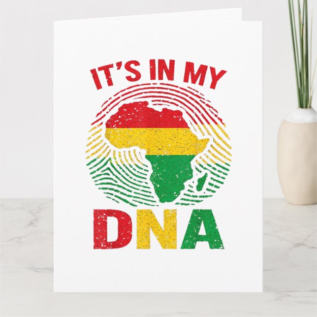 Carte  Empreinte africaine Histoire noire (Devant)