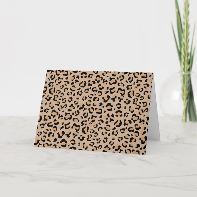 Carte Empreinte de léopard, Spots de léopard, Leopard Br (Devant)