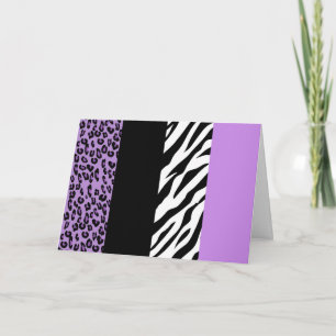 Carte Empreinte de léopard, Zebra Print, Poster de anima
