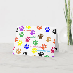 Carte Empreintes de chien