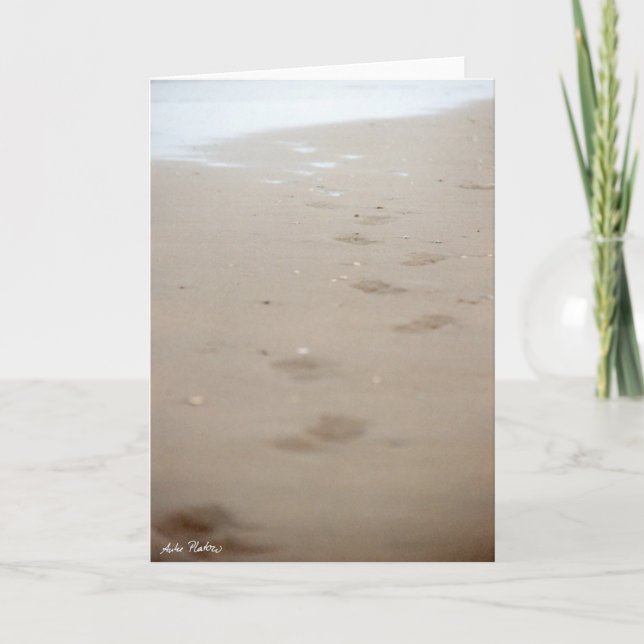 Carte empreintes - Fußspuren (Devant)